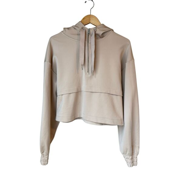 Ivy Park Athleisure Satin Crop Hoodie Size M - Picture 4 of 12